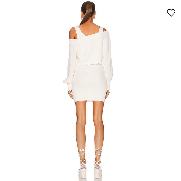 NWT SER.O.YA Janelle Dress in White Size Small Sweater Dress Retrofete F… - Picture 4 of 9